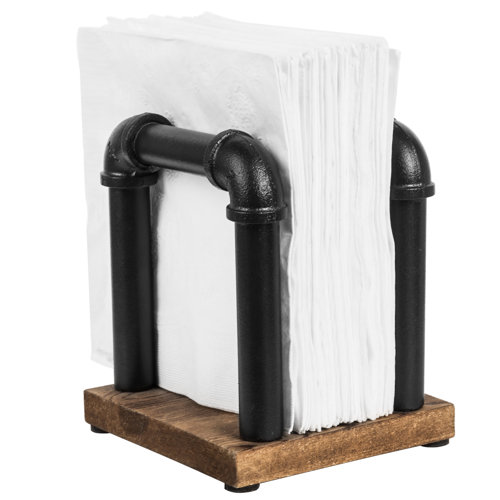 Williston Wood and Metal Pipe Napkin Holder & Reviews Wayfair